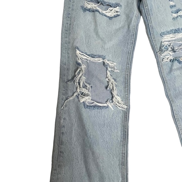 NWOT Free People High-Rise Distressed Tapered Baggy Boyfriend Jeans 25 - Picture 13 of 15